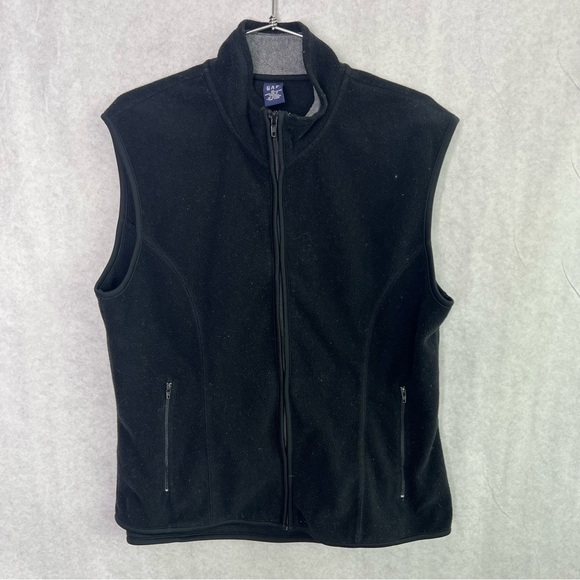 5/$25 gap fleece black vest jacket Xl - Picture 1 of 4